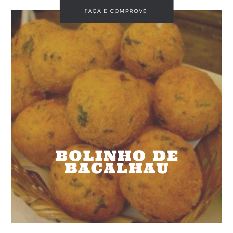 Bolinho de Bacalhau Low Carb